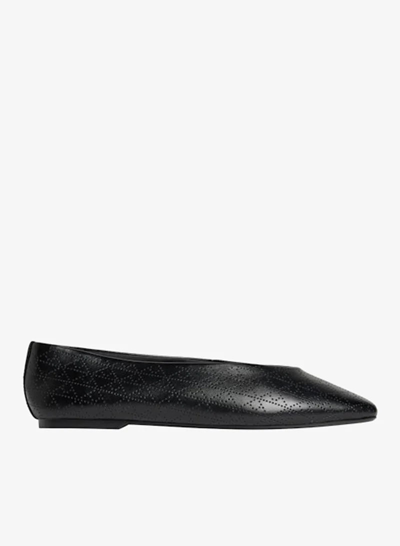 CALVIN KLEIN Liliana - Leather Logo Ballerinas